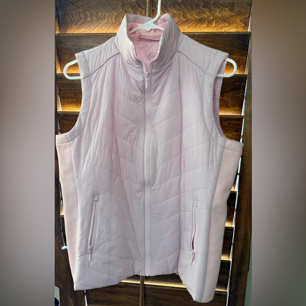 Women's Light Pink Quilted Vest